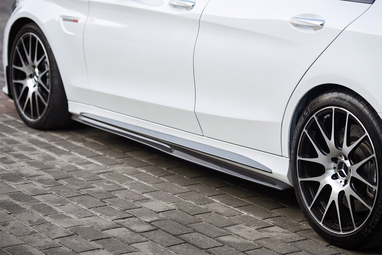 2015 - 2021 Mercedes Benz C-Class W205 Sedan PS Style Side Skirts